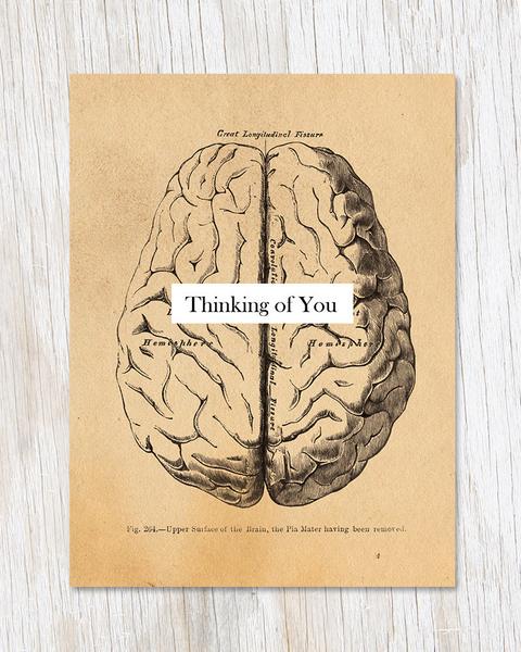 Thinking of You Brain Card
