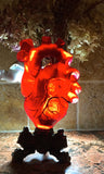 Translucent Red Heart Vase