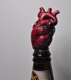 Blood Red Heart Bottle Stopper